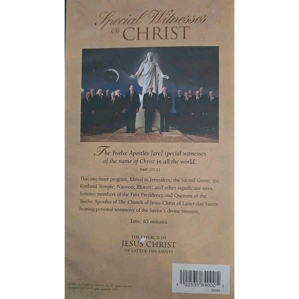 Special Witnesses of Christ VHS Religious Factory Sealed Jesus - Picture 3 of 4